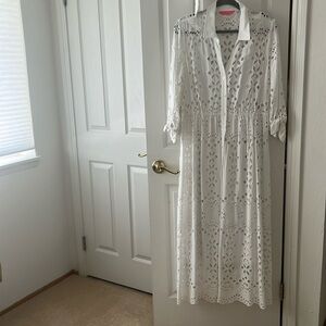 Lilly Pulitzer white eyelet cotton dress